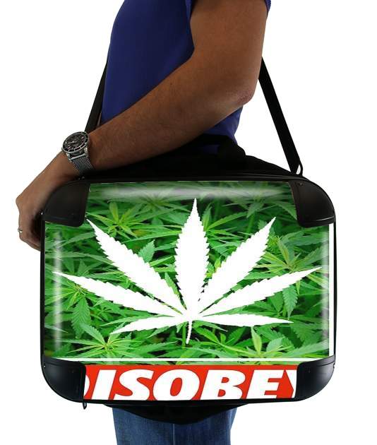  Weed Cannabis Disobey voor Laptoptas