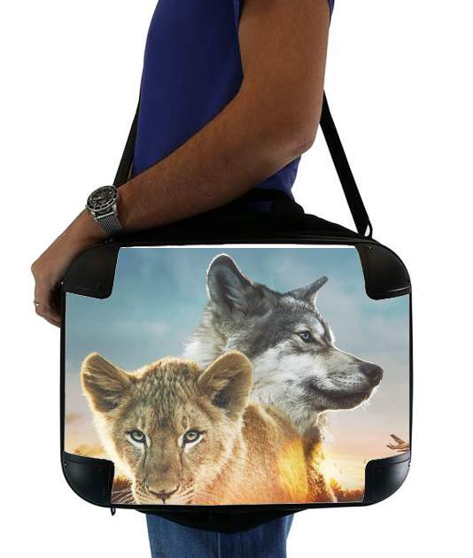  Wolf and Lion voor Laptoptas