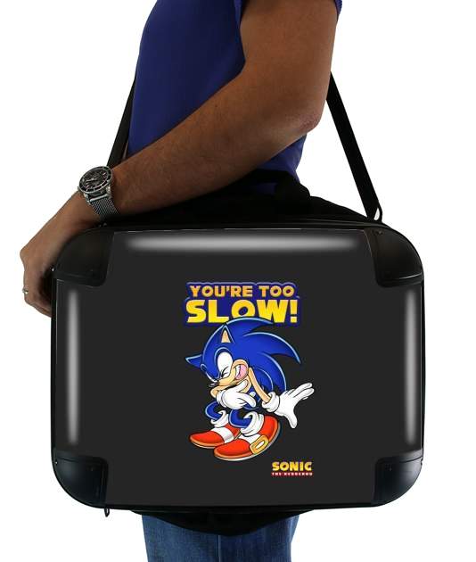  You're Too Slow - Sonic voor Laptoptas