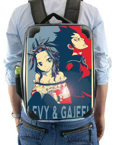  Levy et Gajeel Fairy Love voor Rugzak