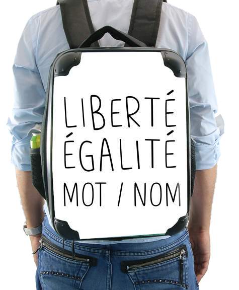  Liberte Egalite Personnalisable voor Rugzak