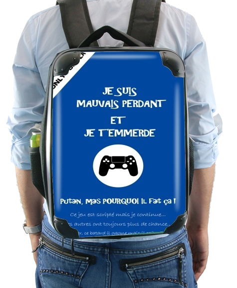  Mauvais perdant - Bleu Playstation voor Rugzak