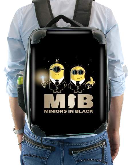  Minion in black mashup Men in black voor Rugzak