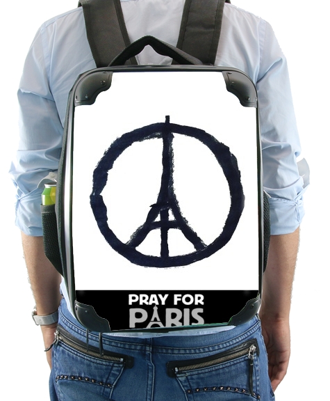  Pray For Paris - Eiffel Tower voor Rugzak