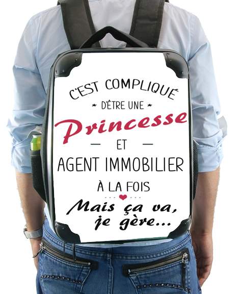  Princesse et agent immobilier voor Rugzak