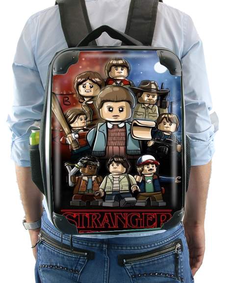  Stranger Things Lego Art voor Rugzak