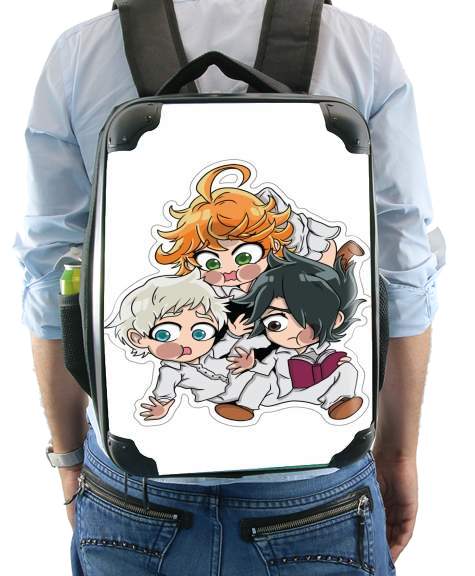  The Promised Neverland Emma Ray Norman Chibi voor Rugzak