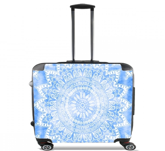  Bohemian Flower Mandala in Blue voor Pilotenkoffer