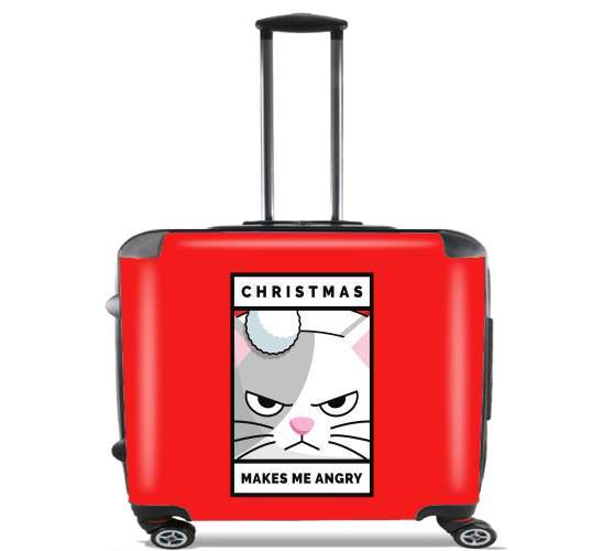  Christmas makes me Angry cat voor Pilotenkoffer