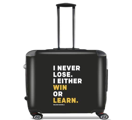  i never lose either i win or i learn Nelson Mandela voor Pilotenkoffer