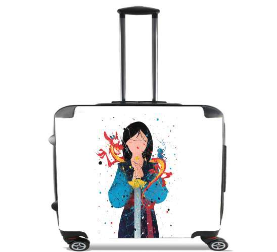  Mulan Princess Watercolor Decor voor Pilotenkoffer