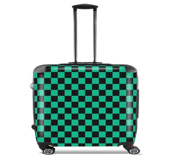  Tanjiro Pattern Green Square voor Pilotenkoffer