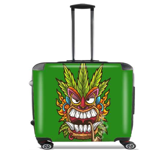  Tiki mask cannabis weed smoking voor Pilotenkoffer