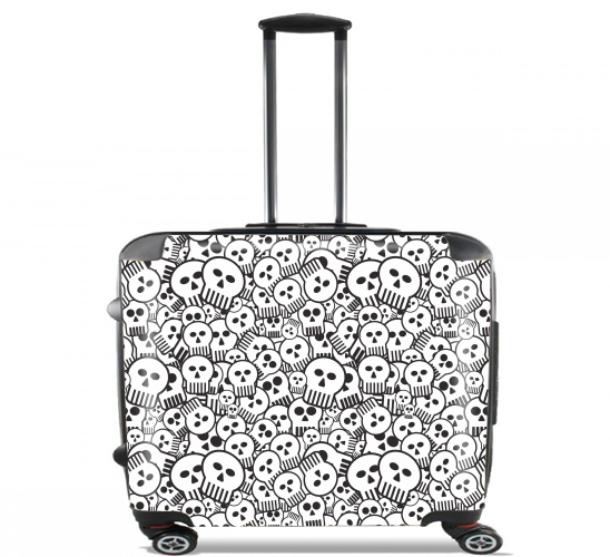  toon skulls, black and white voor Pilotenkoffer