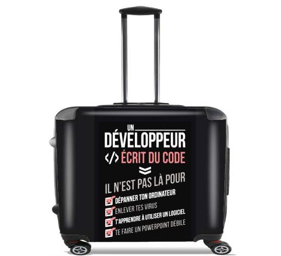  Un developpeur ecrit du code Stop voor Pilotenkoffer