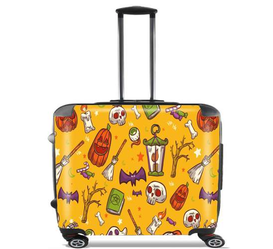  Yellow Halloween Pattern voor Pilotenkoffer