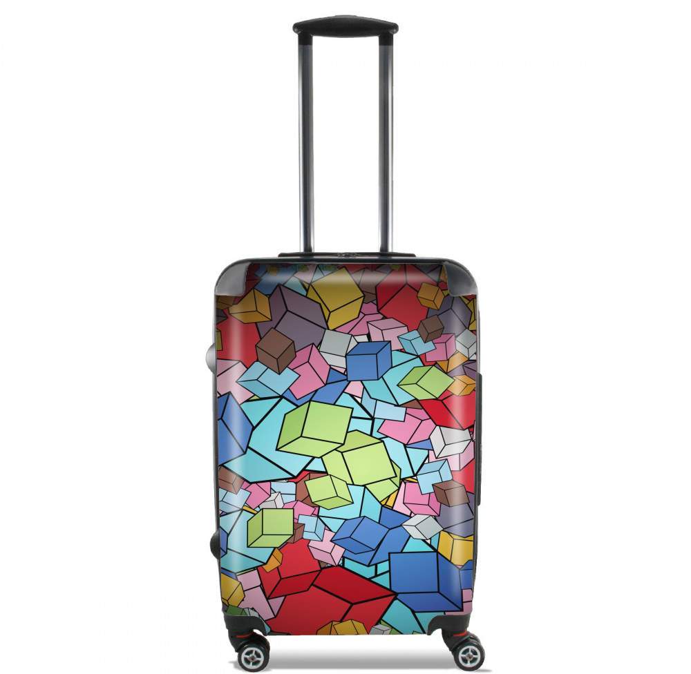  Abstract Cool Cubes voor Handbagage koffers