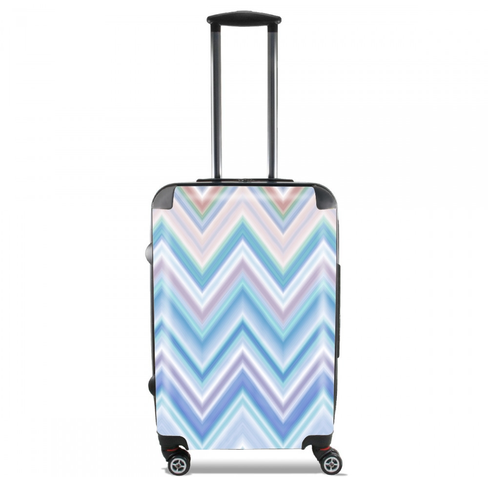  BLUE COLORFUL CHEVRON  voor Handbagage koffers