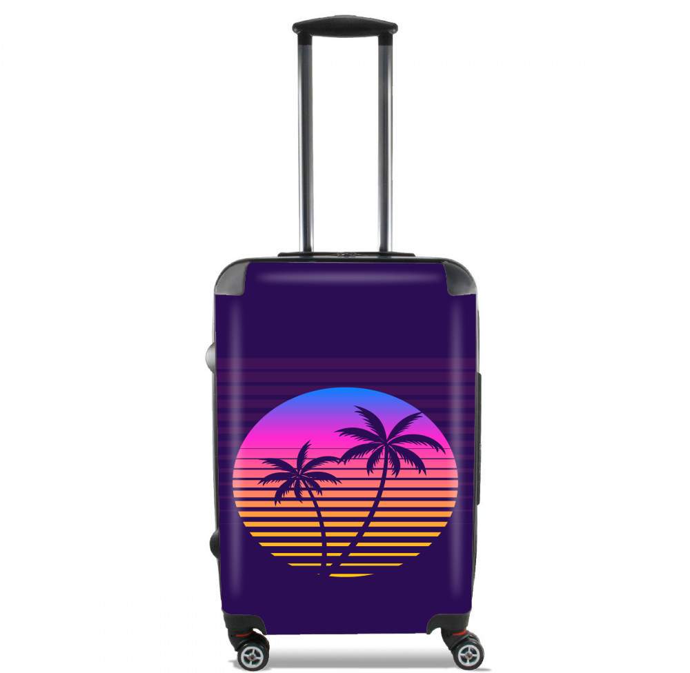  Classic retro 80s style tropical sunset voor Handbagage koffers