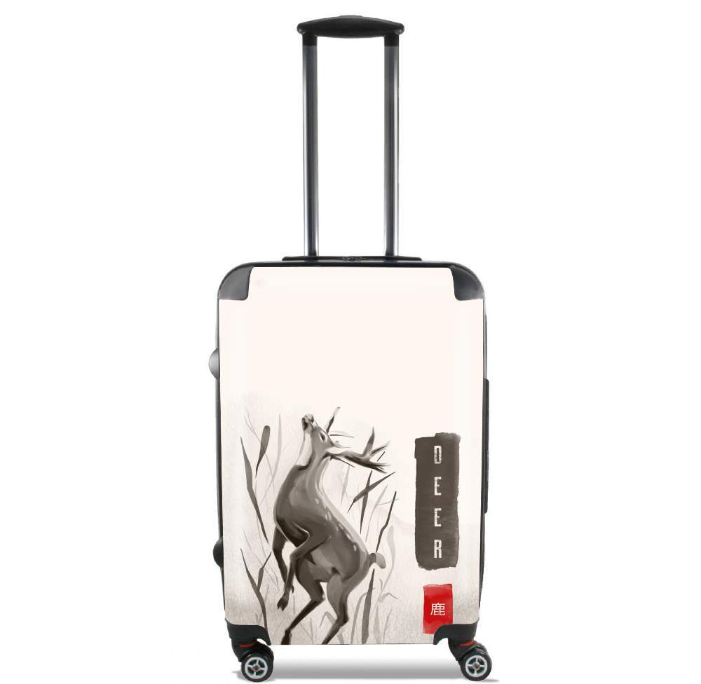  Deer Japan watercolor art voor Handbagage koffers