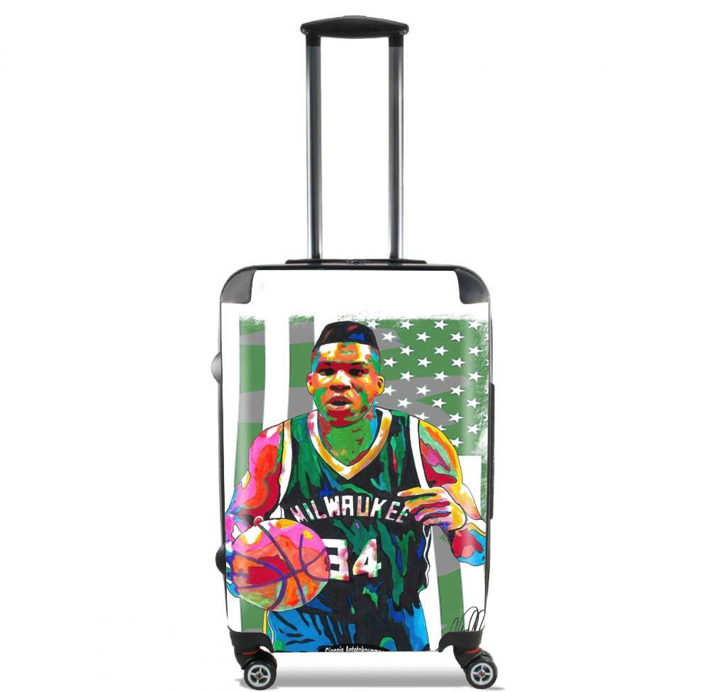  Giannis Antetokounmpo grec Freak Bucks basket-ball voor Handbagage koffers