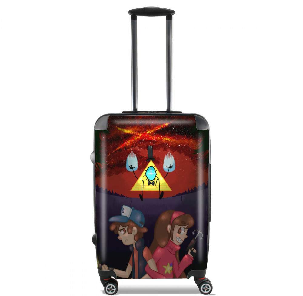  Gravity Falls Monster bill cipher Wheel voor Handbagage koffers