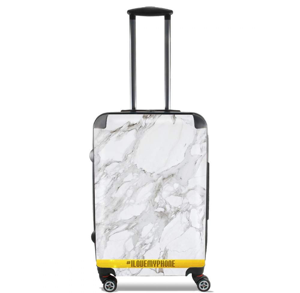  Minimal Marble White voor Handbagage koffers