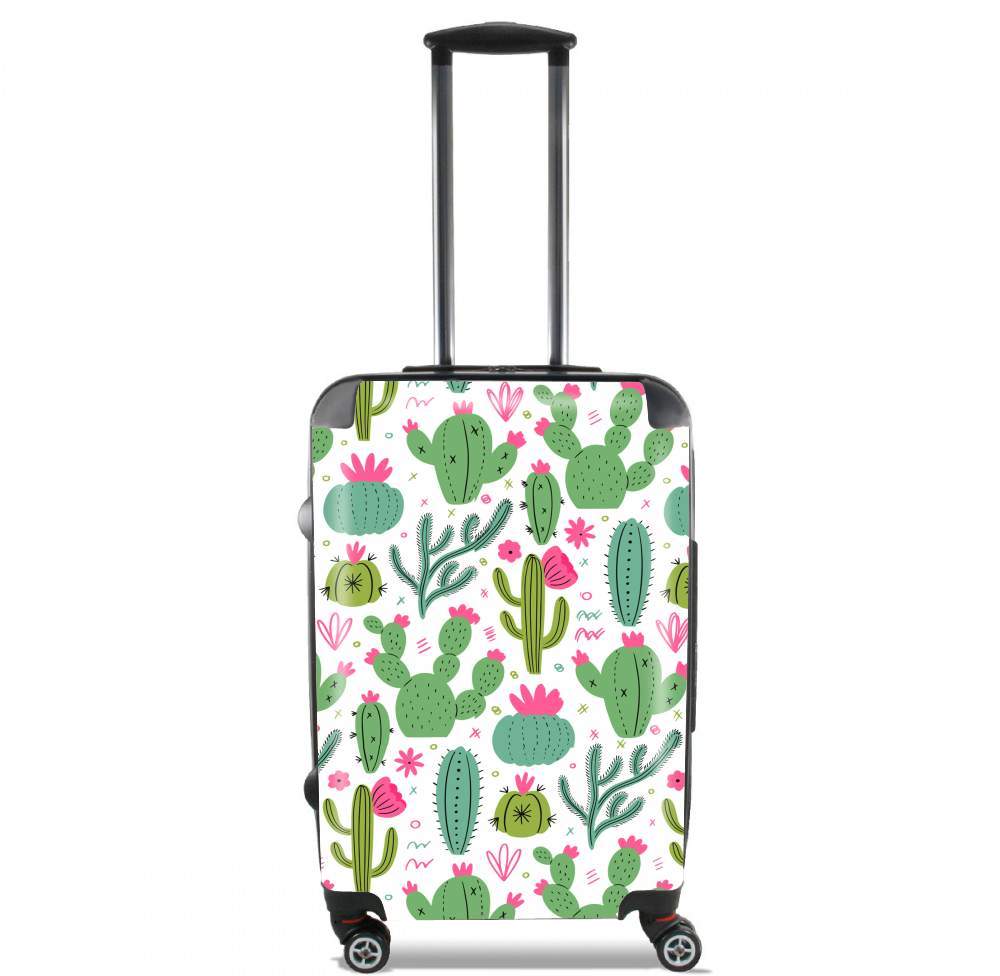  Minimalist pattern with cactus plants voor Handbagage koffers