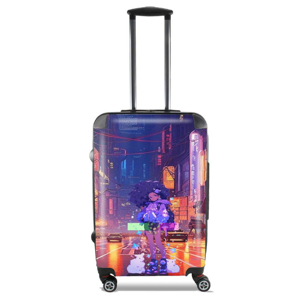  Purple girl voor Handbagage koffers