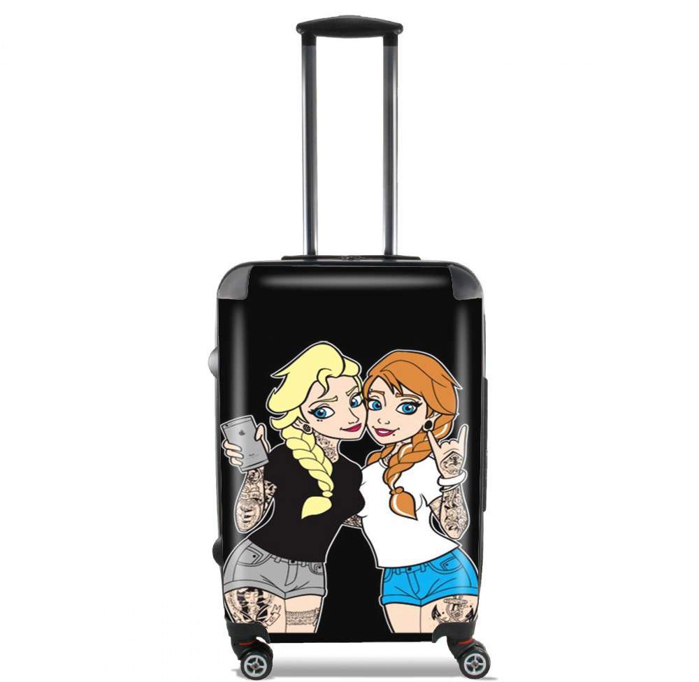  Sisters Selfie Tatoo Punk Elsa Anna voor Handbagage koffers