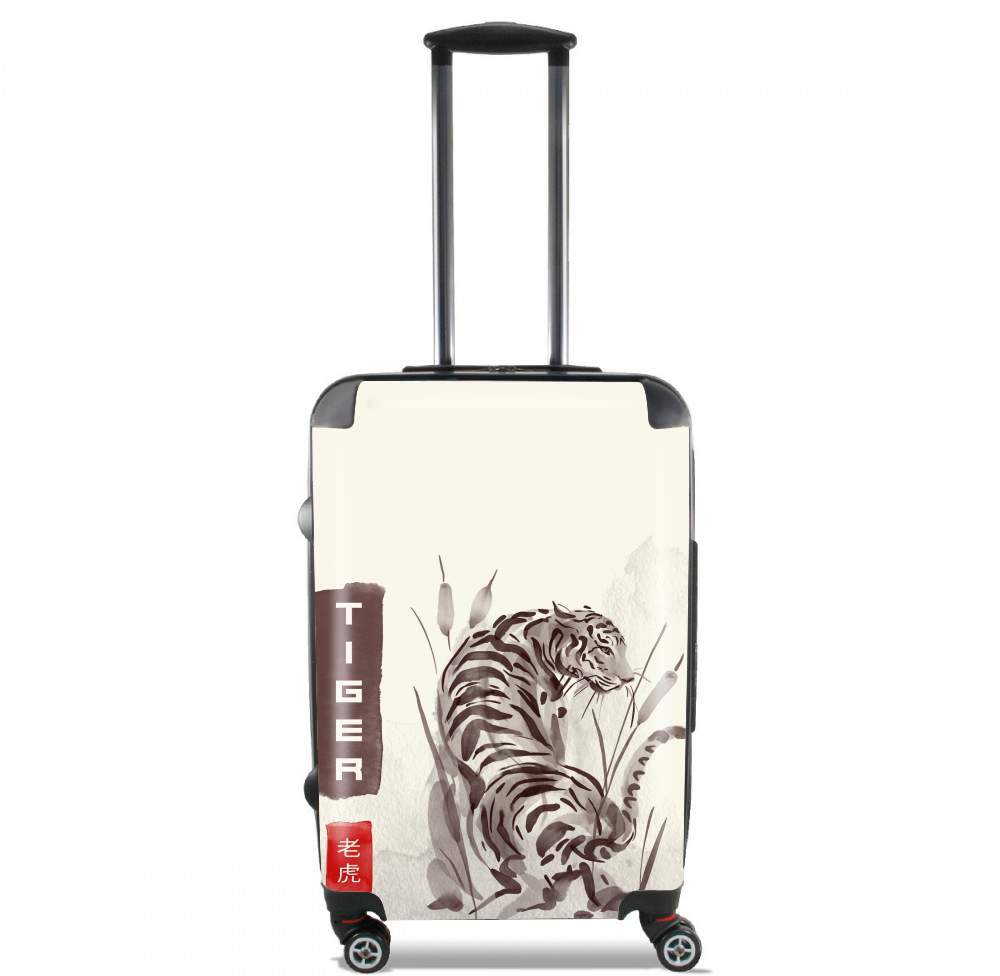  Tiger Japan Watercolor Art voor Handbagage koffers