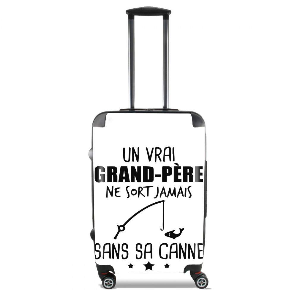  Un grand pere ne sort jamais sans sa canne Cadeau pecheur voor Handbagage koffers